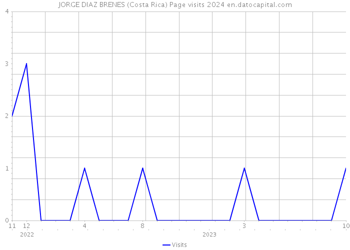 JORGE DIAZ BRENES (Costa Rica) Page visits 2024 