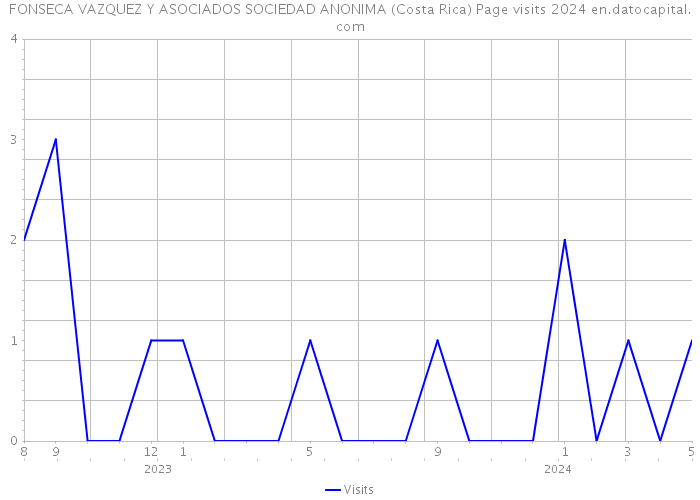 FONSECA VAZQUEZ Y ASOCIADOS SOCIEDAD ANONIMA (Costa Rica) Page visits 2024 