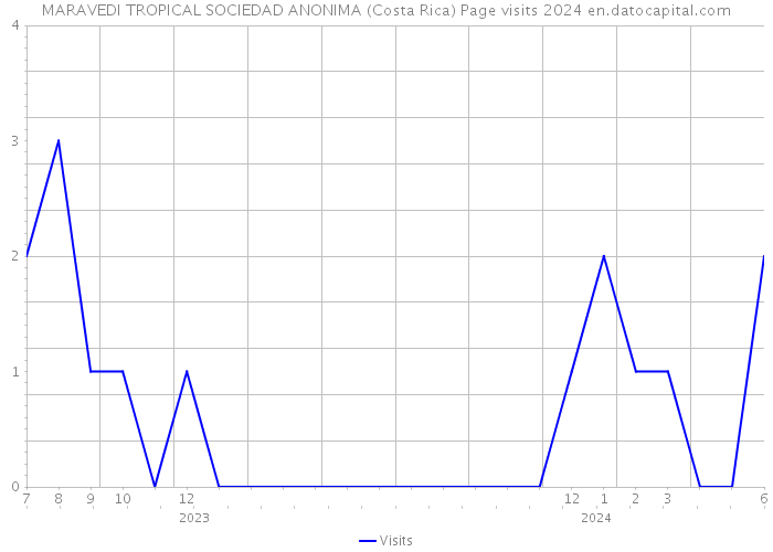 MARAVEDI TROPICAL SOCIEDAD ANONIMA (Costa Rica) Page visits 2024 