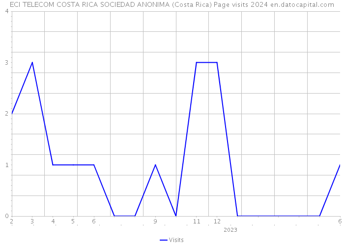 ECI TELECOM COSTA RICA SOCIEDAD ANONIMA (Costa Rica) Page visits 2024 