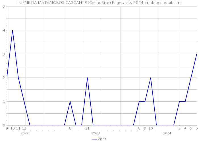 LUZMILDA MATAMOROS CASCANTE (Costa Rica) Page visits 2024 