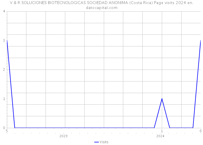 V & R SOLUCIONES BIOTECNOLOGICAS SOCIEDAD ANONIMA (Costa Rica) Page visits 2024 