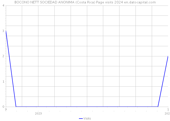 BOCONO NETT SOCIEDAD ANONIMA (Costa Rica) Page visits 2024 