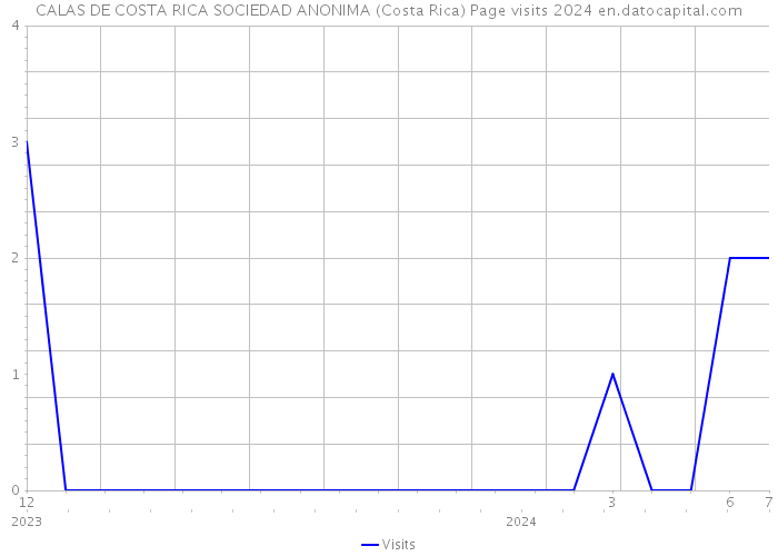 CALAS DE COSTA RICA SOCIEDAD ANONIMA (Costa Rica) Page visits 2024 