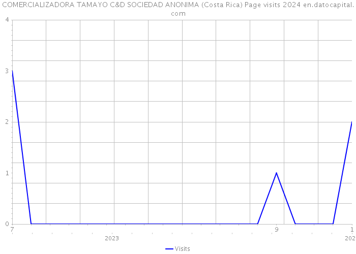 COMERCIALIZADORA TAMAYO C&D SOCIEDAD ANONIMA (Costa Rica) Page visits 2024 