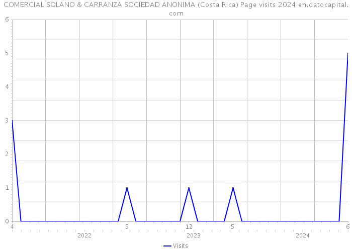 COMERCIAL SOLANO & CARRANZA SOCIEDAD ANONIMA (Costa Rica) Page visits 2024 