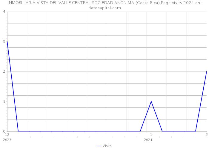 INMOBILIARIA VISTA DEL VALLE CENTRAL SOCIEDAD ANONIMA (Costa Rica) Page visits 2024 