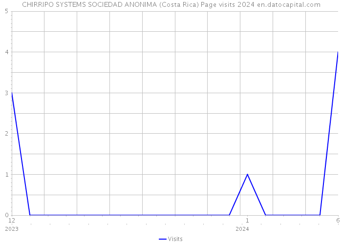 CHIRRIPO SYSTEMS SOCIEDAD ANONIMA (Costa Rica) Page visits 2024 