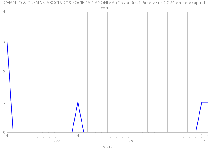 CHANTO & GUZMAN ASOCIADOS SOCIEDAD ANONIMA (Costa Rica) Page visits 2024 