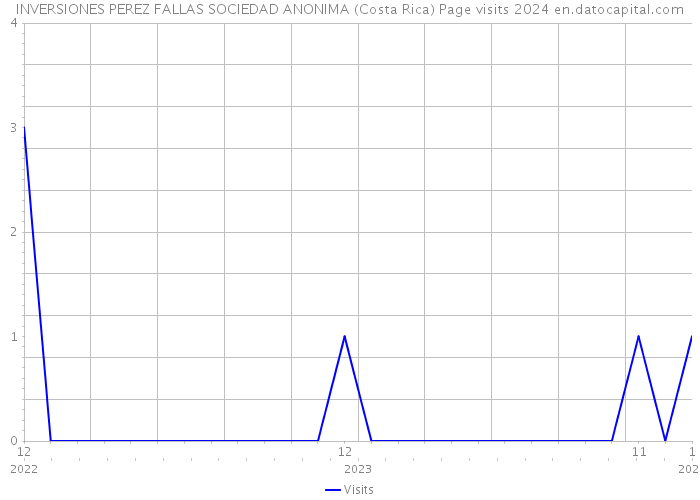 INVERSIONES PEREZ FALLAS SOCIEDAD ANONIMA (Costa Rica) Page visits 2024 