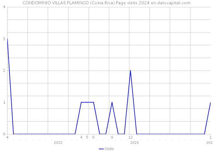CONDOMINIO VILLAS FLAMINGO (Costa Rica) Page visits 2024 