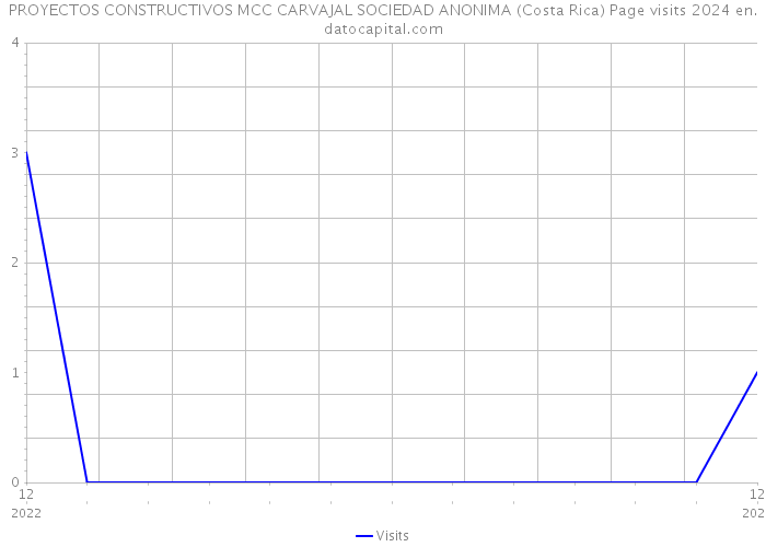 PROYECTOS CONSTRUCTIVOS MCC CARVAJAL SOCIEDAD ANONIMA (Costa Rica) Page visits 2024 