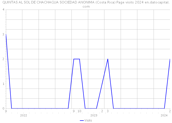 QUINTAS AL SOL DE CHACHAGUA SOCIEDAD ANONIMA (Costa Rica) Page visits 2024 