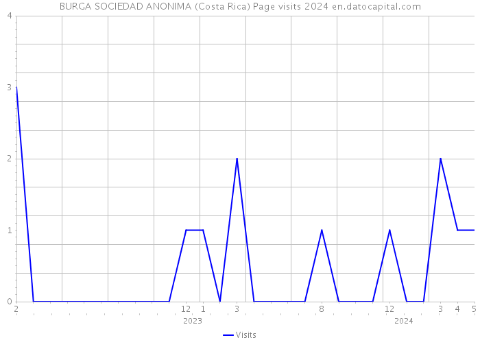 BURGA SOCIEDAD ANONIMA (Costa Rica) Page visits 2024 