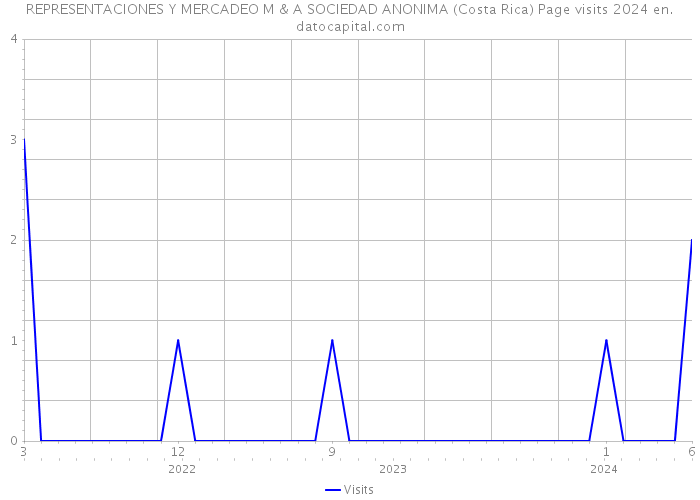 REPRESENTACIONES Y MERCADEO M & A SOCIEDAD ANONIMA (Costa Rica) Page visits 2024 