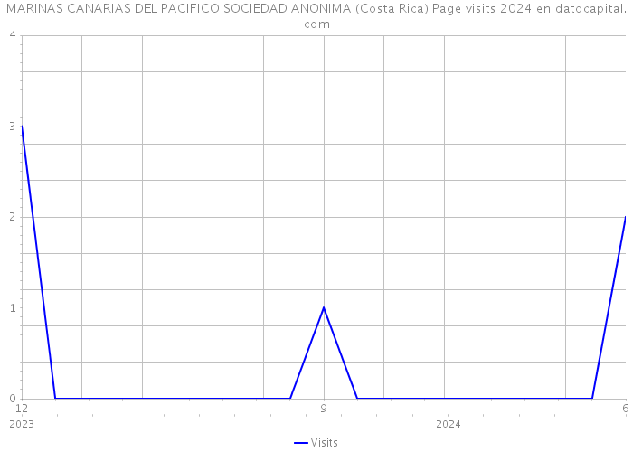 MARINAS CANARIAS DEL PACIFICO SOCIEDAD ANONIMA (Costa Rica) Page visits 2024 