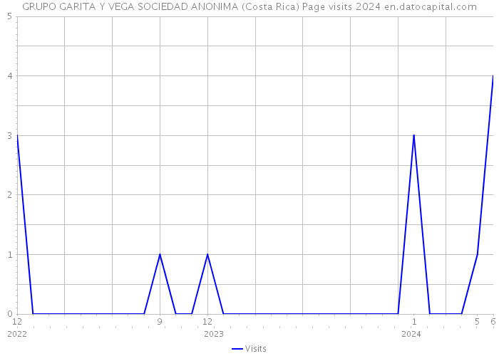 GRUPO GARITA Y VEGA SOCIEDAD ANONIMA (Costa Rica) Page visits 2024 