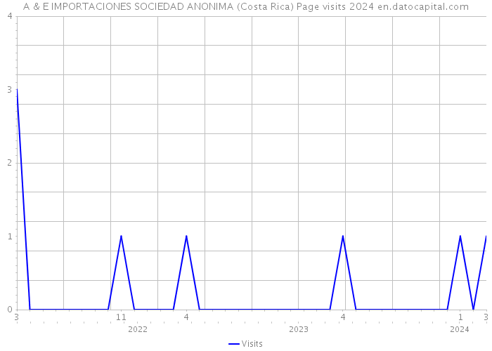A & E IMPORTACIONES SOCIEDAD ANONIMA (Costa Rica) Page visits 2024 