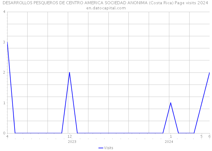 DESARROLLOS PESQUEROS DE CENTRO AMERICA SOCIEDAD ANONIMA (Costa Rica) Page visits 2024 