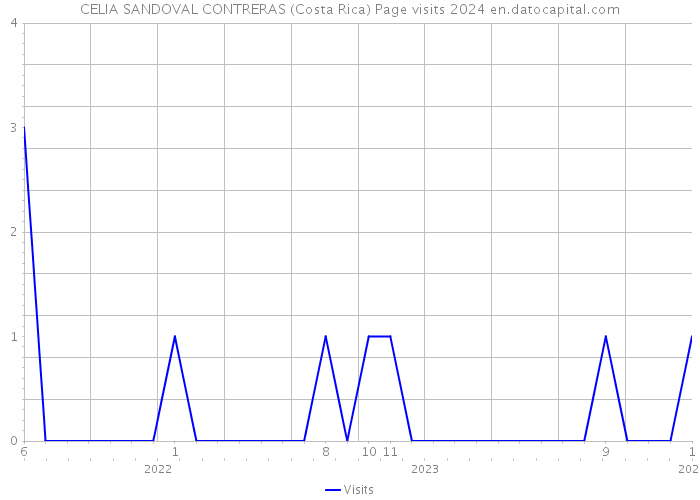 CELIA SANDOVAL CONTRERAS (Costa Rica) Page visits 2024 