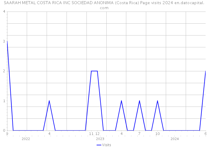 SAARAH METAL COSTA RICA INC SOCIEDAD ANONIMA (Costa Rica) Page visits 2024 