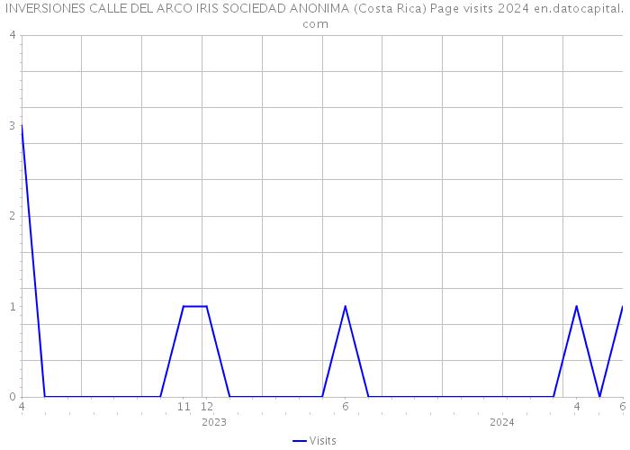INVERSIONES CALLE DEL ARCO IRIS SOCIEDAD ANONIMA (Costa Rica) Page visits 2024 