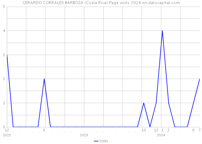GERARDO CORRALES BARBOZA (Costa Rica) Page visits 2024 