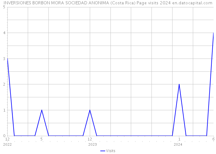 INVERSIONES BORBON MORA SOCIEDAD ANONIMA (Costa Rica) Page visits 2024 