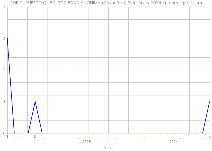POR SUPUESTO QUE SI SOCIEDAD ANONIMA (Costa Rica) Page visits 2024 