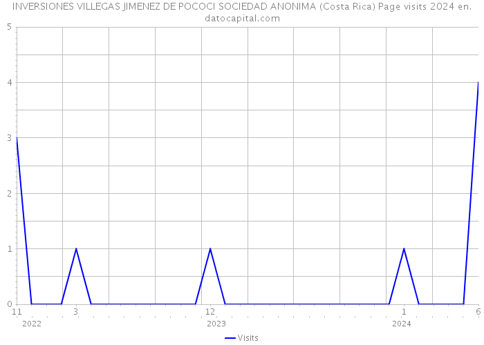 INVERSIONES VILLEGAS JIMENEZ DE POCOCI SOCIEDAD ANONIMA (Costa Rica) Page visits 2024 