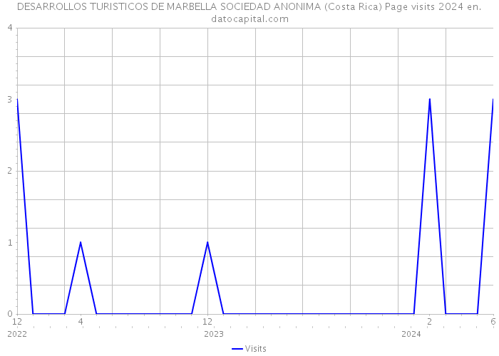 DESARROLLOS TURISTICOS DE MARBELLA SOCIEDAD ANONIMA (Costa Rica) Page visits 2024 