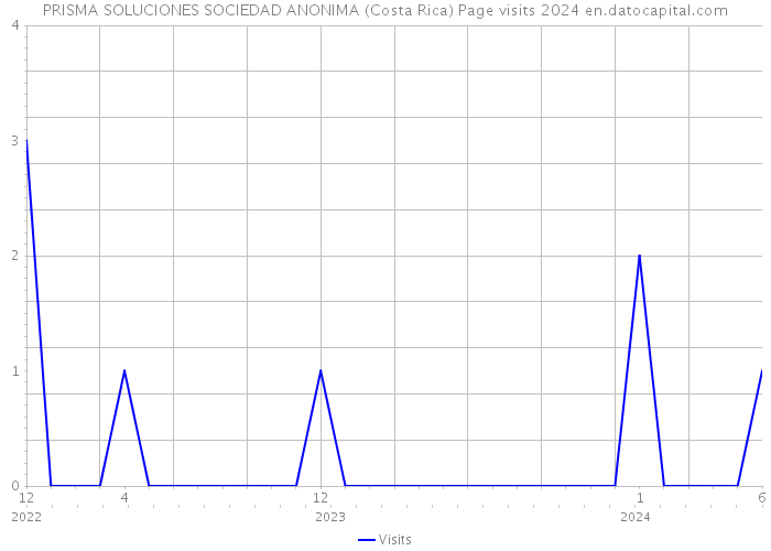 PRISMA SOLUCIONES SOCIEDAD ANONIMA (Costa Rica) Page visits 2024 