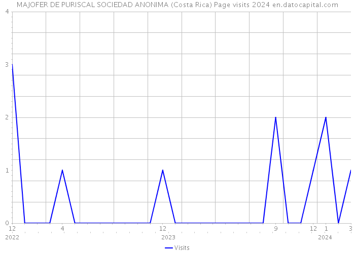 MAJOFER DE PURISCAL SOCIEDAD ANONIMA (Costa Rica) Page visits 2024 