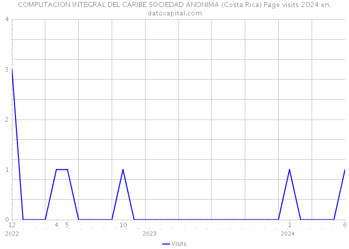COMPUTACION INTEGRAL DEL CARIBE SOCIEDAD ANONIMA (Costa Rica) Page visits 2024 