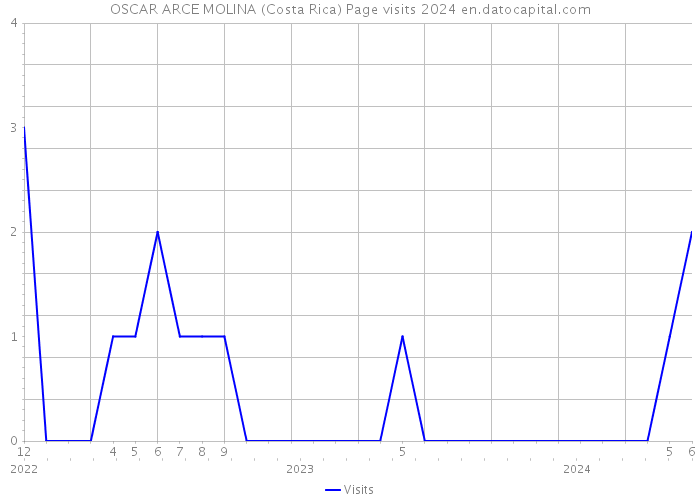 OSCAR ARCE MOLINA (Costa Rica) Page visits 2024 