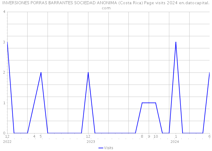 INVERSIONES PORRAS BARRANTES SOCIEDAD ANONIMA (Costa Rica) Page visits 2024 