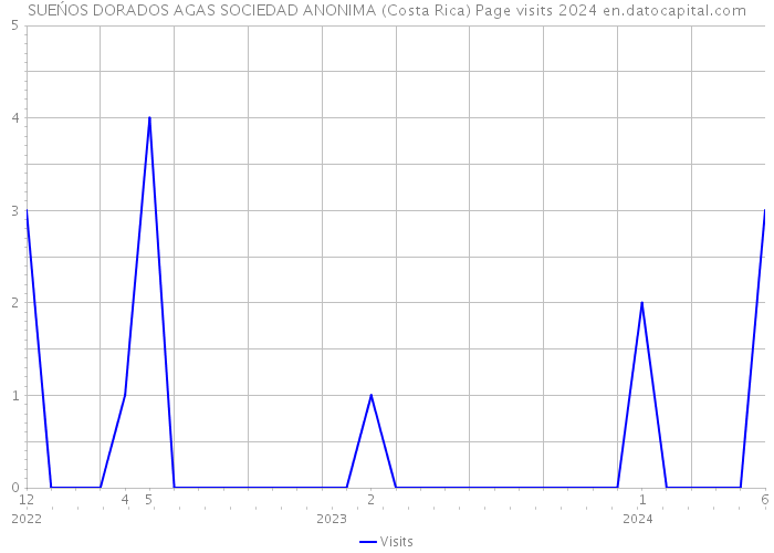 SUEŃOS DORADOS AGAS SOCIEDAD ANONIMA (Costa Rica) Page visits 2024 
