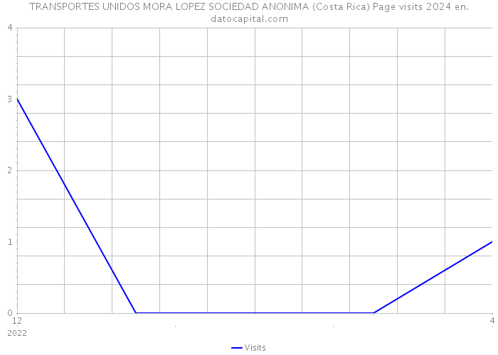 TRANSPORTES UNIDOS MORA LOPEZ SOCIEDAD ANONIMA (Costa Rica) Page visits 2024 