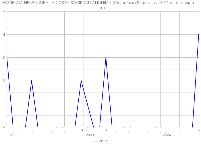 HACIENDA HERRADURA LA COSTA SOCIEDAD ANONIMA (Costa Rica) Page visits 2024 