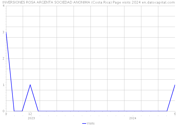 INVERSIONES ROSA ARGENTA SOCIEDAD ANONIMA (Costa Rica) Page visits 2024 