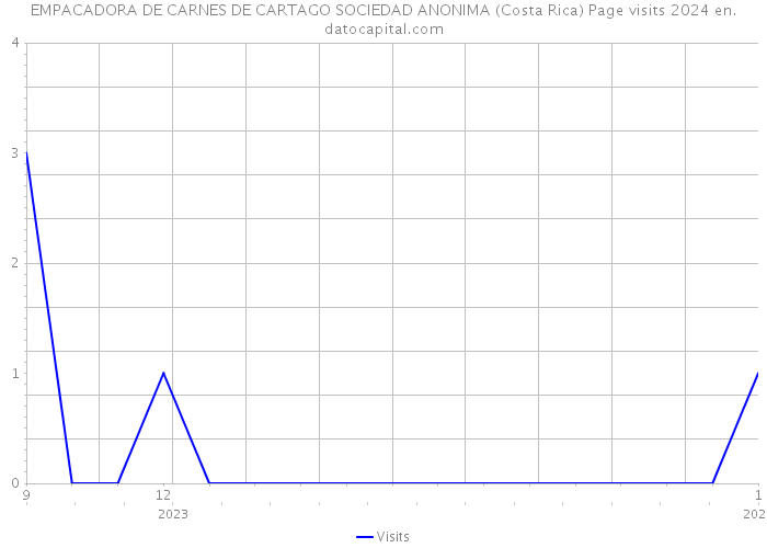 EMPACADORA DE CARNES DE CARTAGO SOCIEDAD ANONIMA (Costa Rica) Page visits 2024 