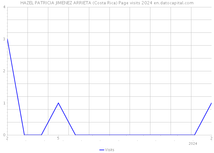 HAZEL PATRICIA JIMENEZ ARRIETA (Costa Rica) Page visits 2024 