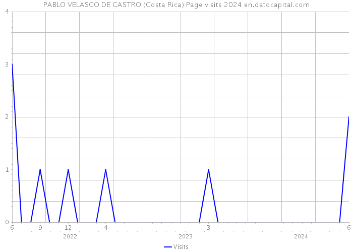 PABLO VELASCO DE CASTRO (Costa Rica) Page visits 2024 