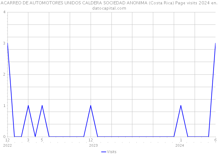 ACARREO DE AUTOMOTORES UNIDOS CALDERA SOCIEDAD ANONIMA (Costa Rica) Page visits 2024 