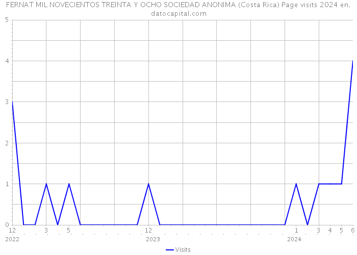 FERNAT MIL NOVECIENTOS TREINTA Y OCHO SOCIEDAD ANONIMA (Costa Rica) Page visits 2024 