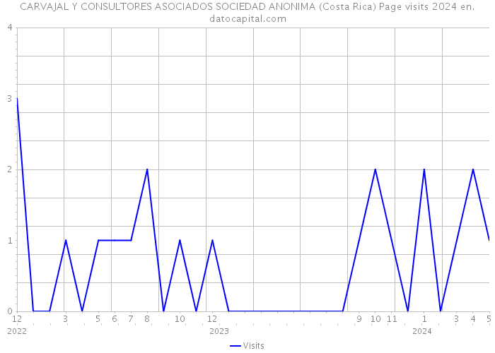 CARVAJAL Y CONSULTORES ASOCIADOS SOCIEDAD ANONIMA (Costa Rica) Page visits 2024 