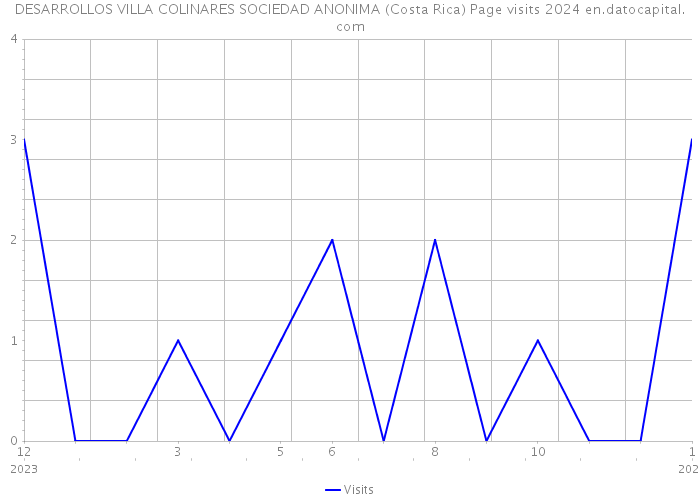 DESARROLLOS VILLA COLINARES SOCIEDAD ANONIMA (Costa Rica) Page visits 2024 