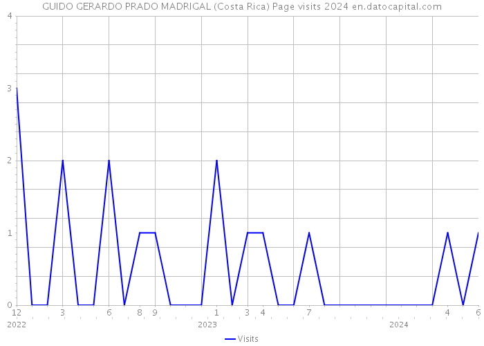 GUIDO GERARDO PRADO MADRIGAL (Costa Rica) Page visits 2024 
