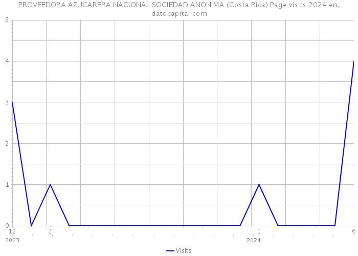 PROVEEDORA AZUCARERA NACIONAL SOCIEDAD ANONIMA (Costa Rica) Page visits 2024 