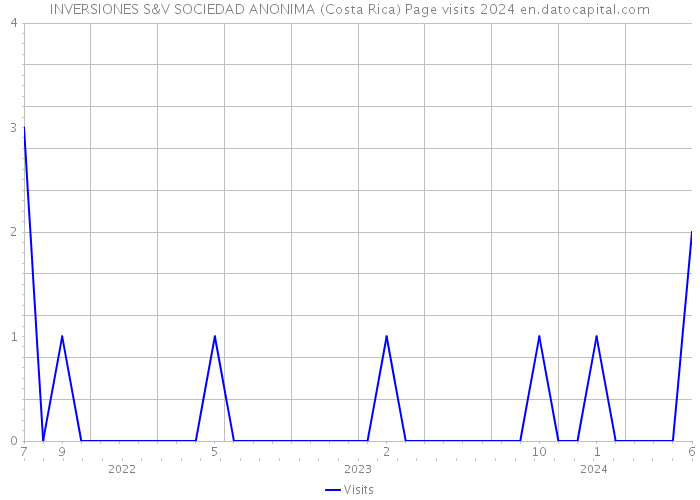 INVERSIONES S&V SOCIEDAD ANONIMA (Costa Rica) Page visits 2024 